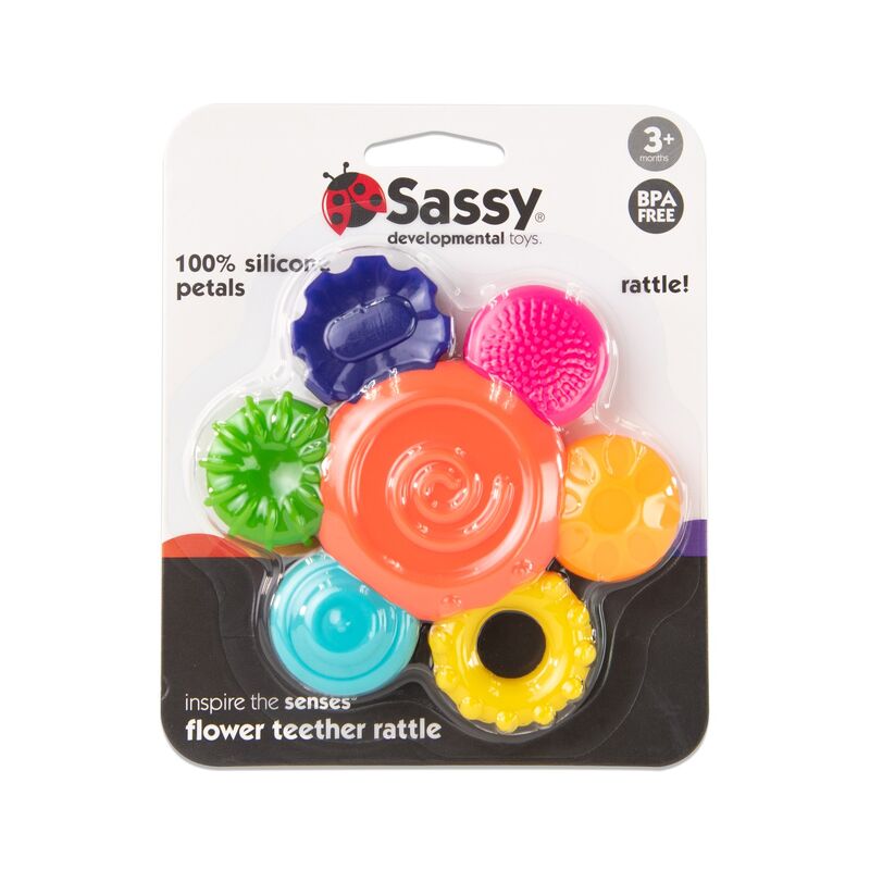Sassy | Flower Silicone Rattle