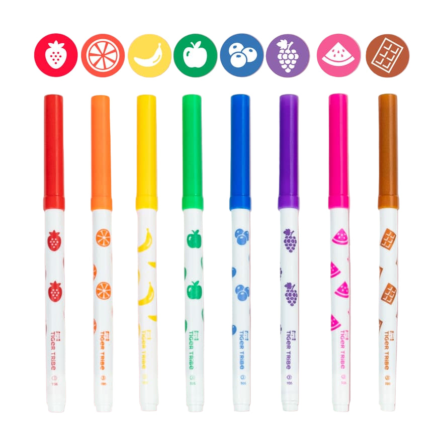 Tiger Tribe Scented Colouring Set Fruity Cutie