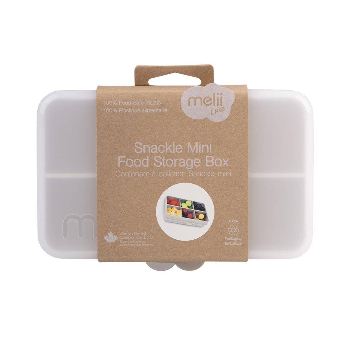 Melii Luxe Snackle Box Mini | Ivory