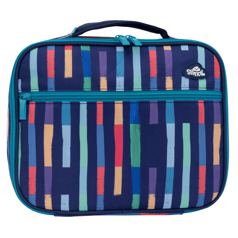Spencil | Big Cooler Lunch Bag + Chill Pack | Bright Stripes