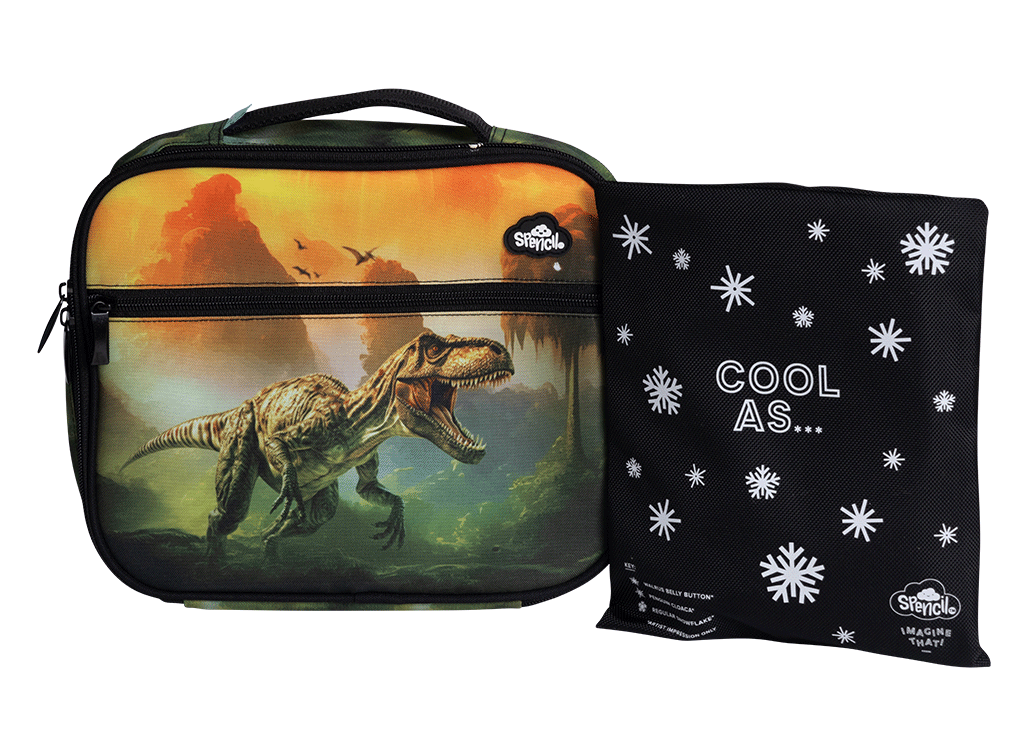 Spencil | Big Cooler Lunch Bag + Chill Pack | Jurassic Kingdom