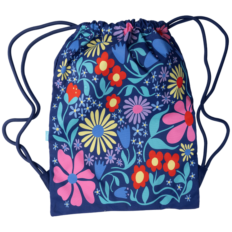 Spencil | Big Drawstring Bag | Flower Fun