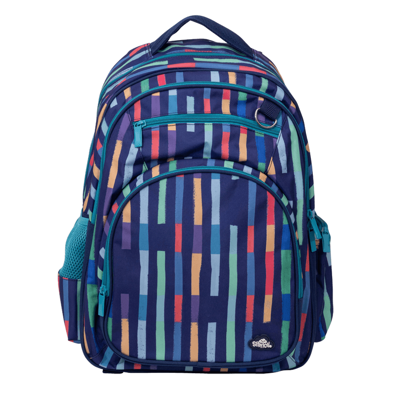 Spencil | Big Kids Backpack | Bright Stripes