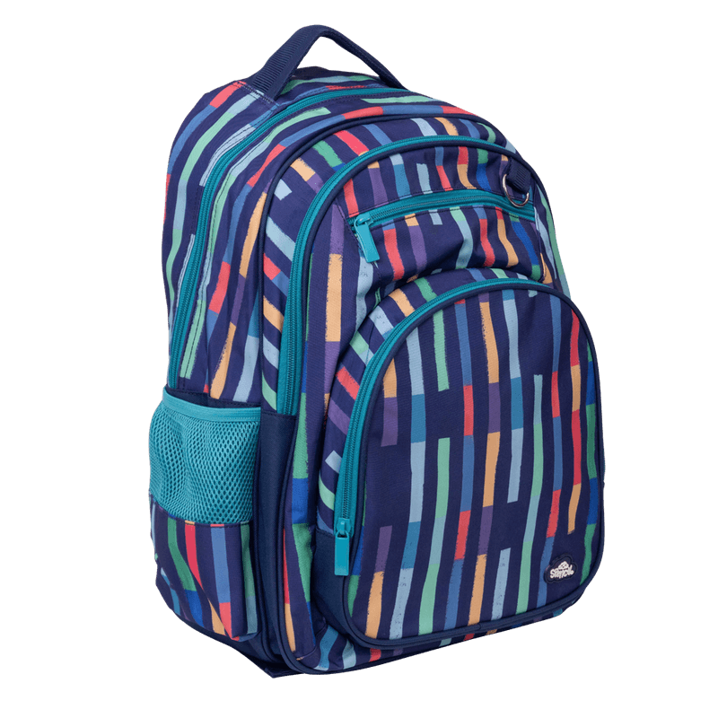 Spencil | Big Kids Backpack | Bright Stripes