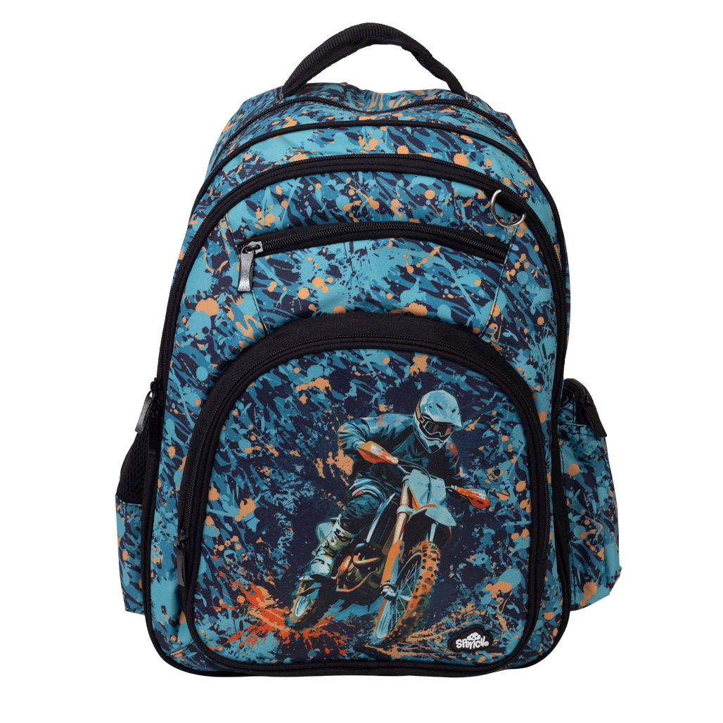 Spencil | Big Kids Backpack | Moto Camo Trax