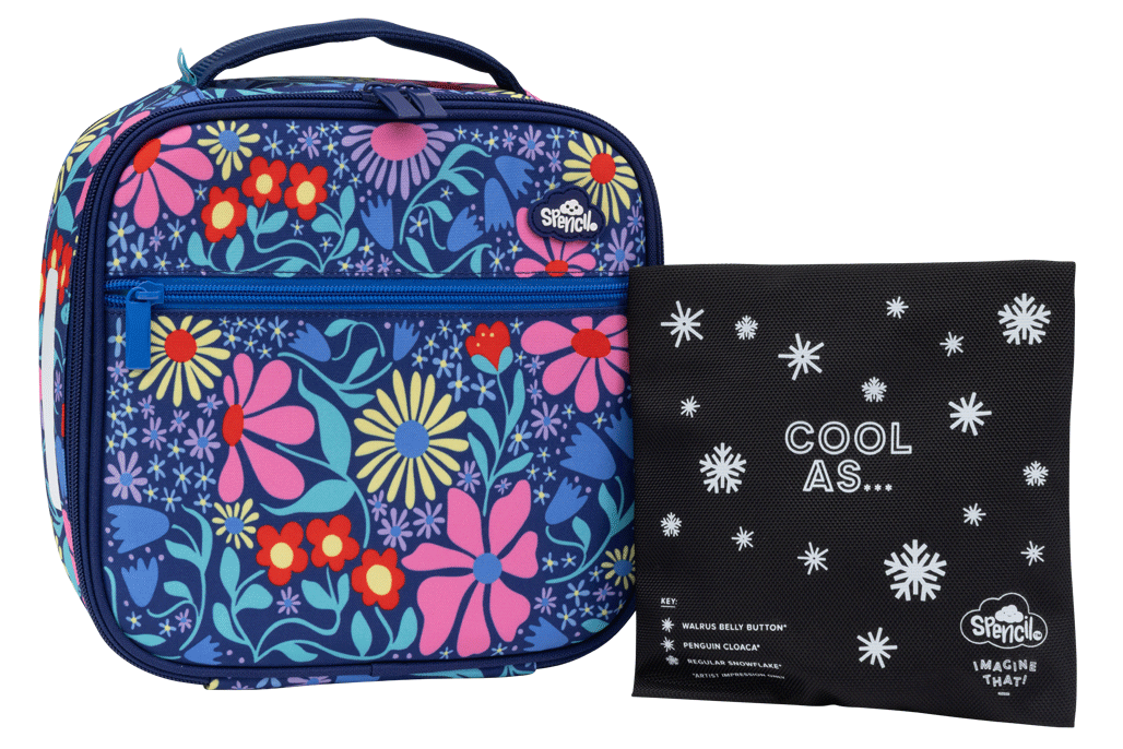 Spencil | Little Cooler Lunch Bag + Chill Pack | Flower Fun