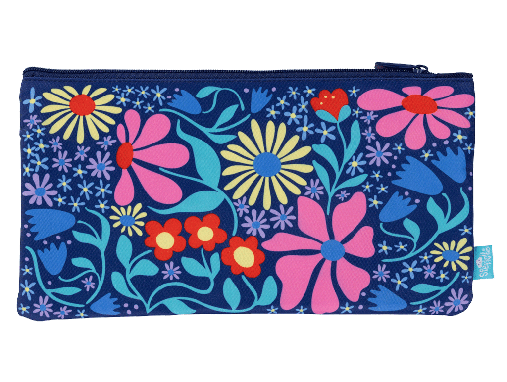 Spencil | Twin Zip Pencil Case | Flower Fun
