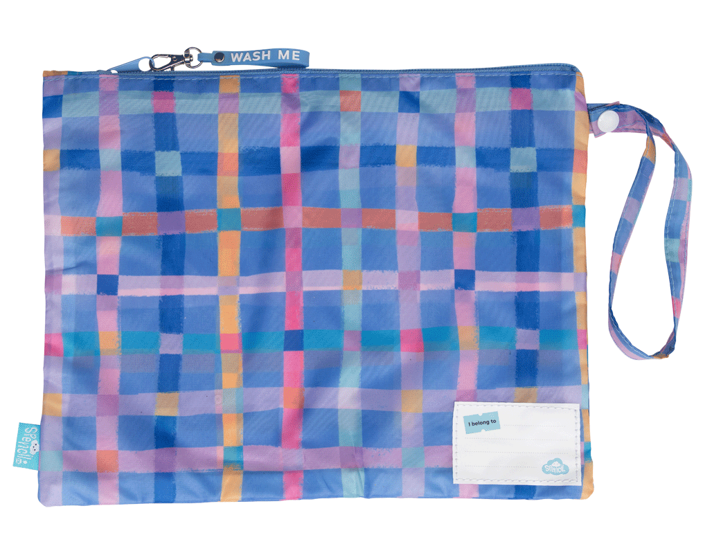 Spencil | Little Clean & Dirty Bags | Pastel Plaid