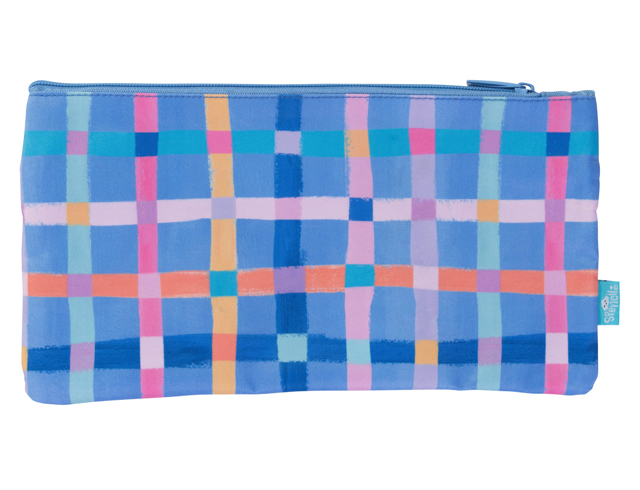 Spencil | Twin Zip Pencil Case | Pastel Plaid