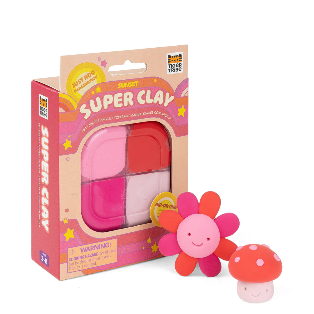 Tiger Tribe | Super Clay | Sunset (Pink & Red)