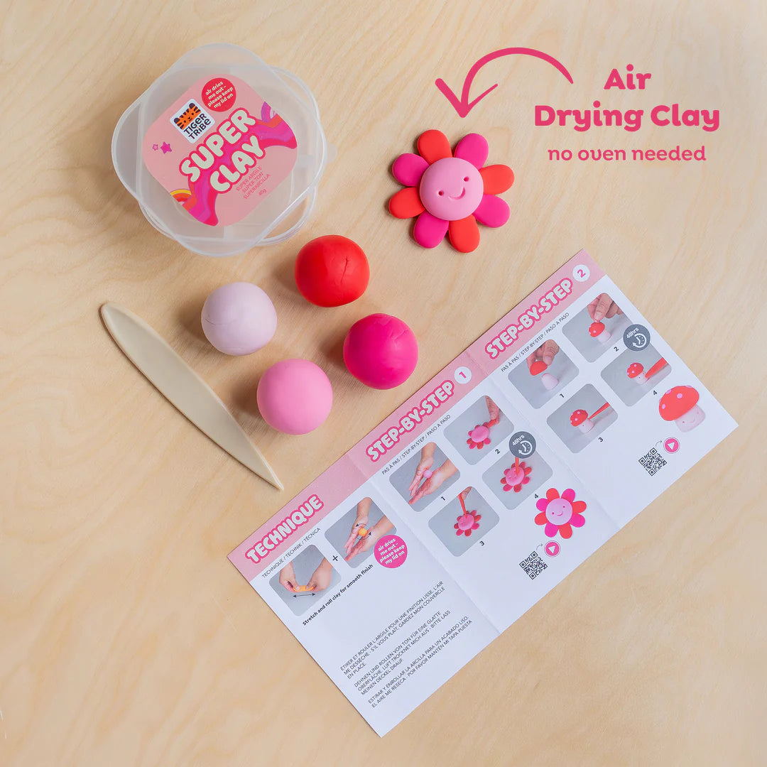Tiger Tribe | Super Clay | Sunset (Pink & Red)