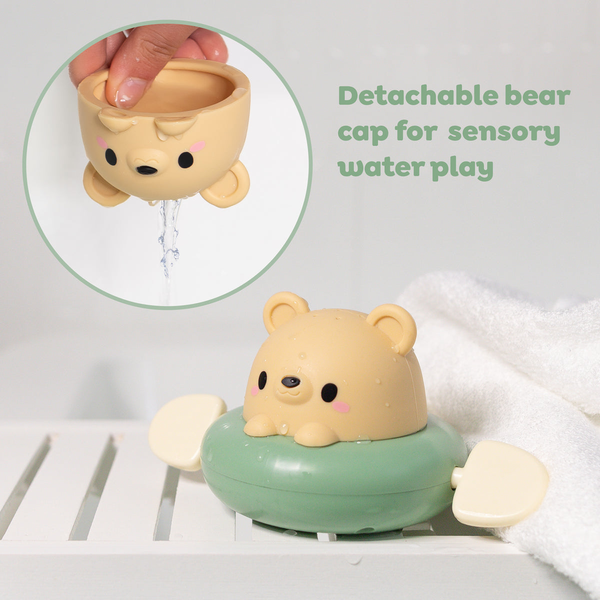 Tiger Tribe | Bath Paddle Boat - Bear