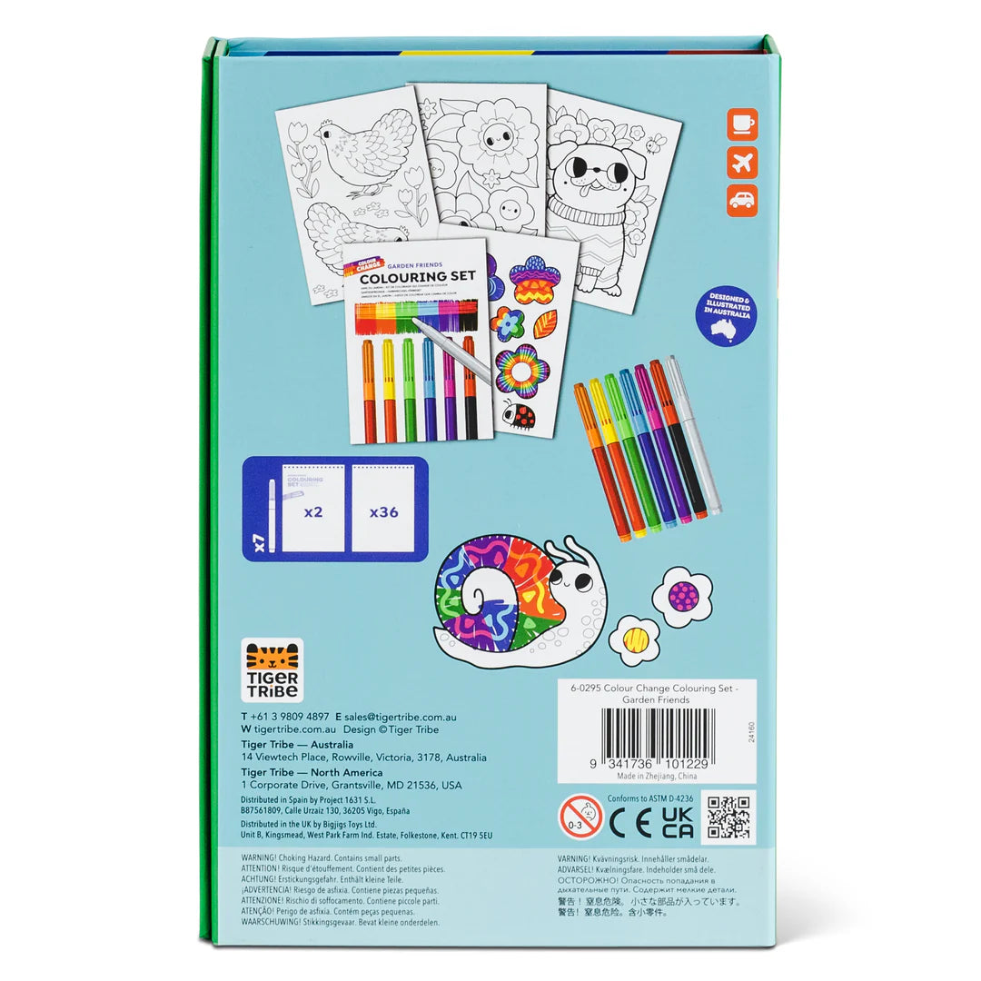 Tiger Tribe | Change Colouring Set | Garden Friends