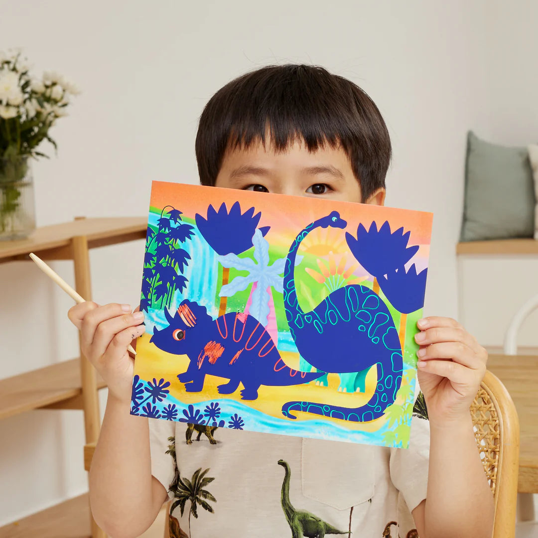 Tiger Tribe | Scratch Art | Dinosaurs