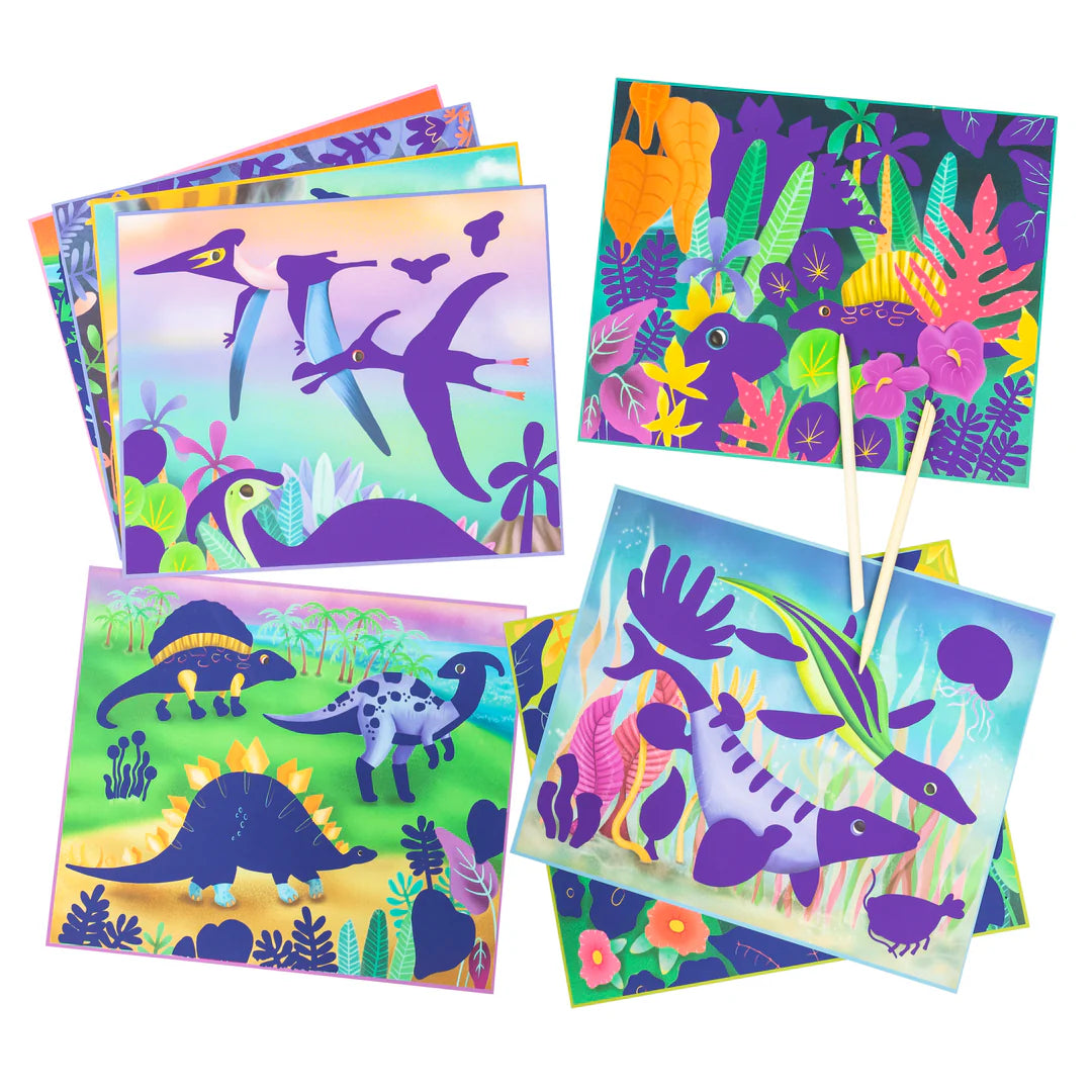 Tiger Tribe | Scratch Art | Dinosaurs