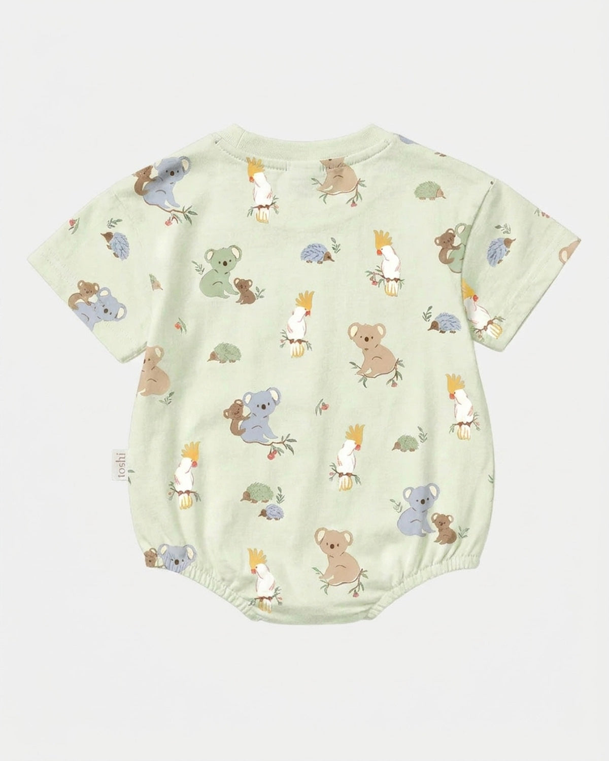Toshi | Onesie S/S Bubble Arcadia Gumnut Babies Eucalypt