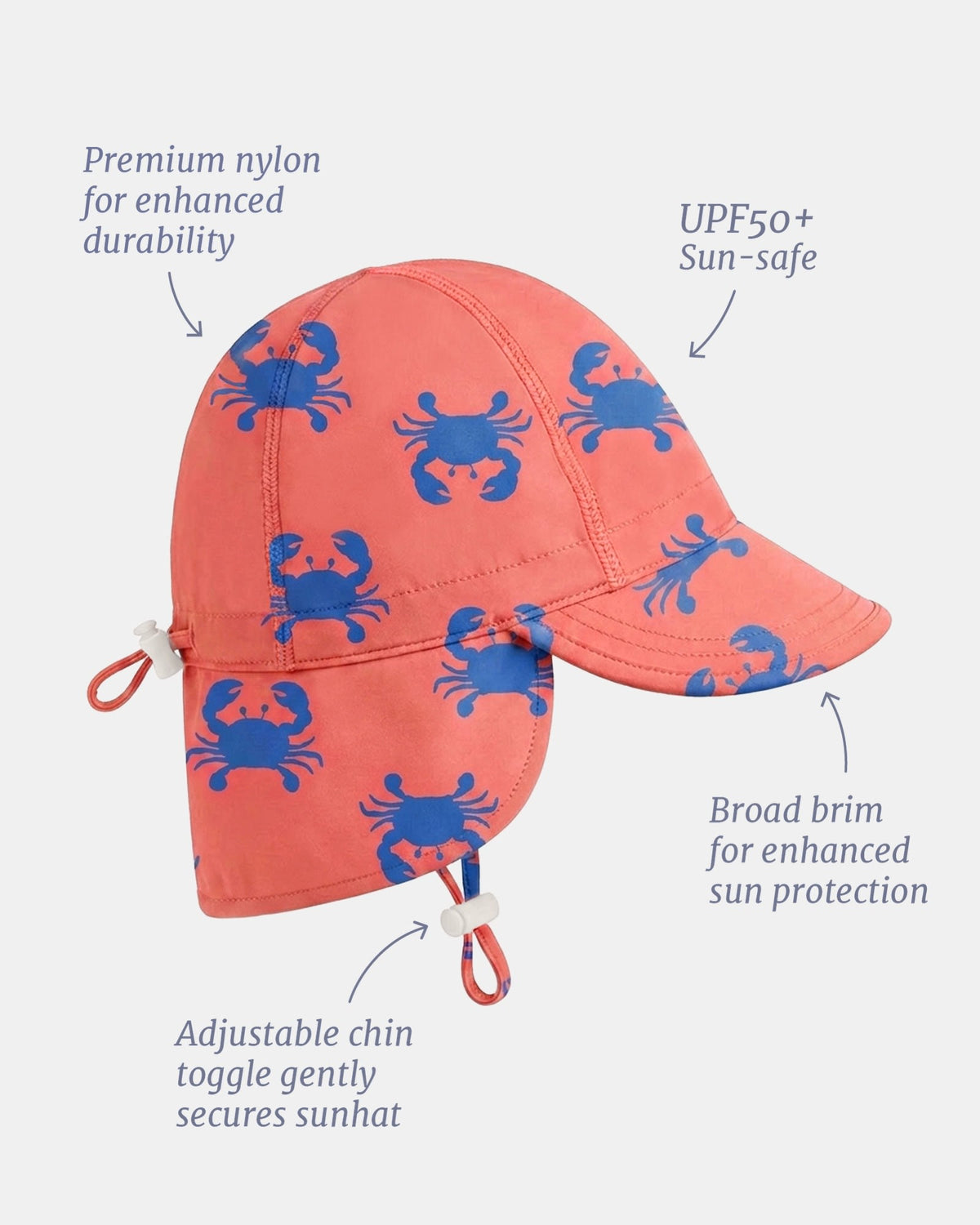 Toshi | Swim Flap Cap Pirate Mud Crabs