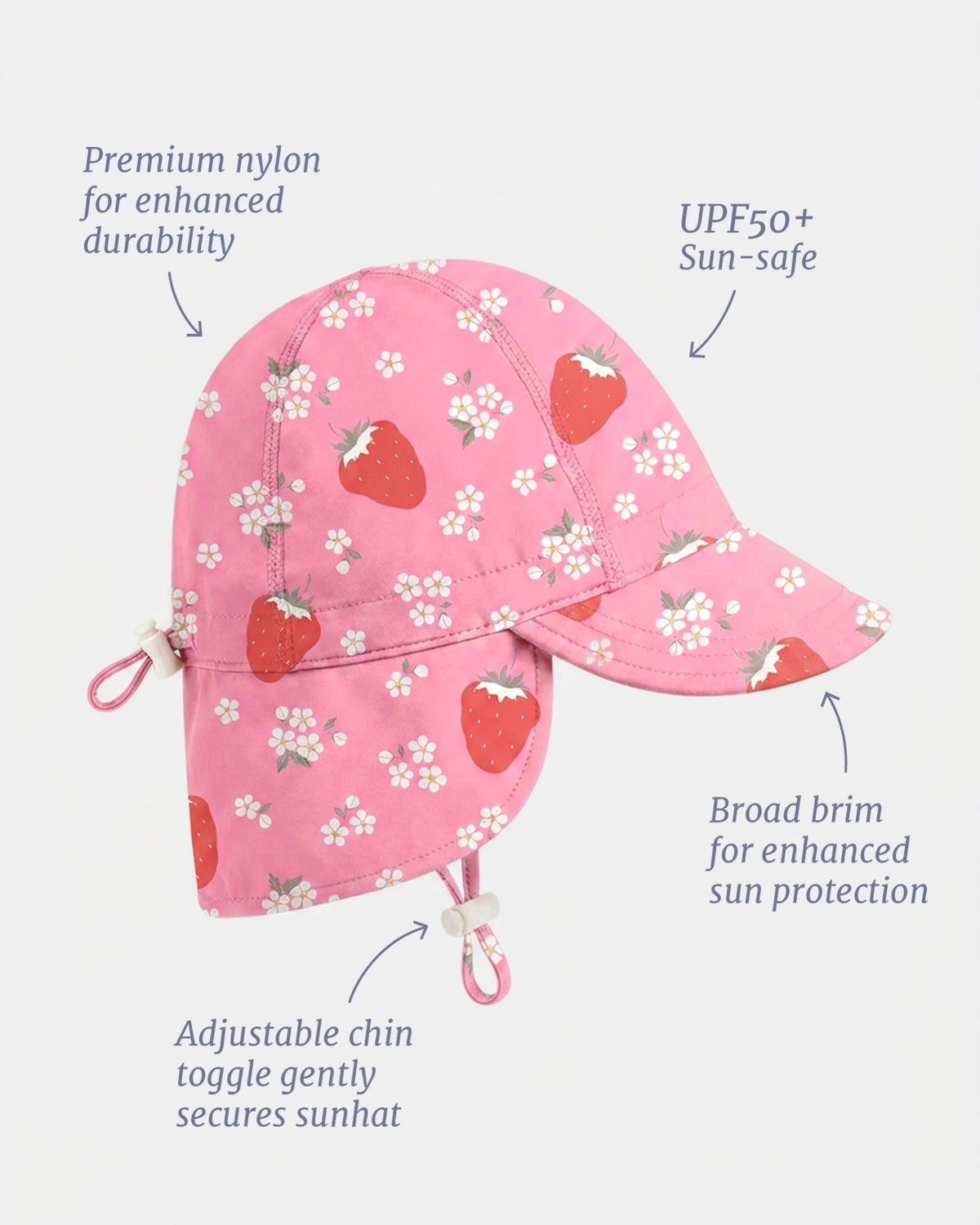 Toshi | Swim Flap Cap Twinkle Strawberry
