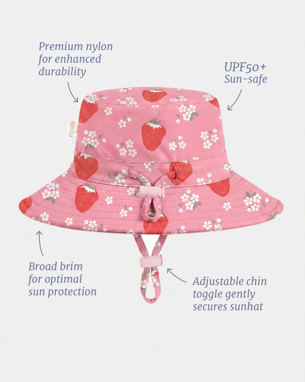 Toshi | Swim Sunhat Twinkle Strawberry