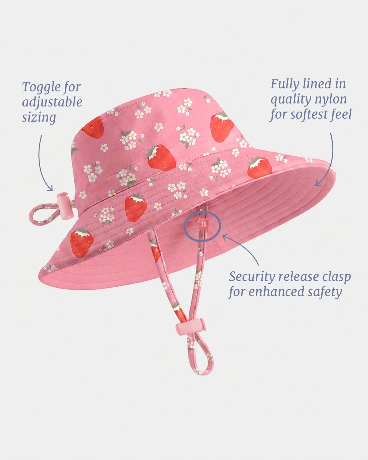 Toshi | Swim Sunhat Twinkle Strawberry