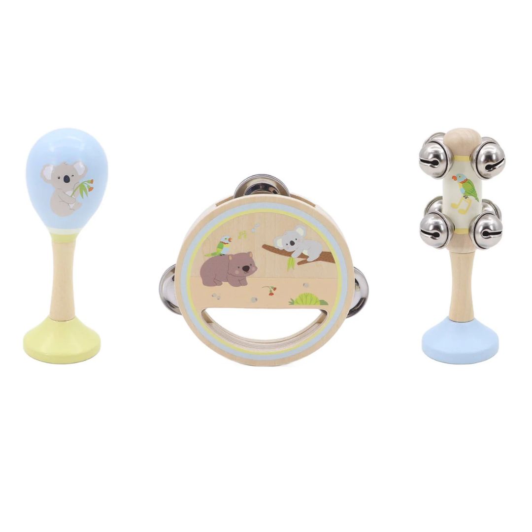 ToysLink | KoKo's Music Adventure Wooden Music 3pcs Set | Koala & Rainbow