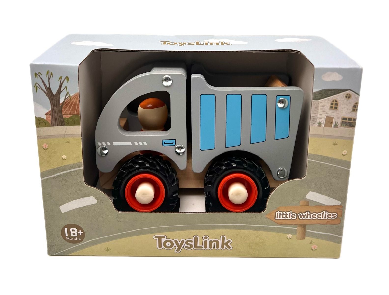 Toyslink Wooden Wheelie Vehicle Dump Truck