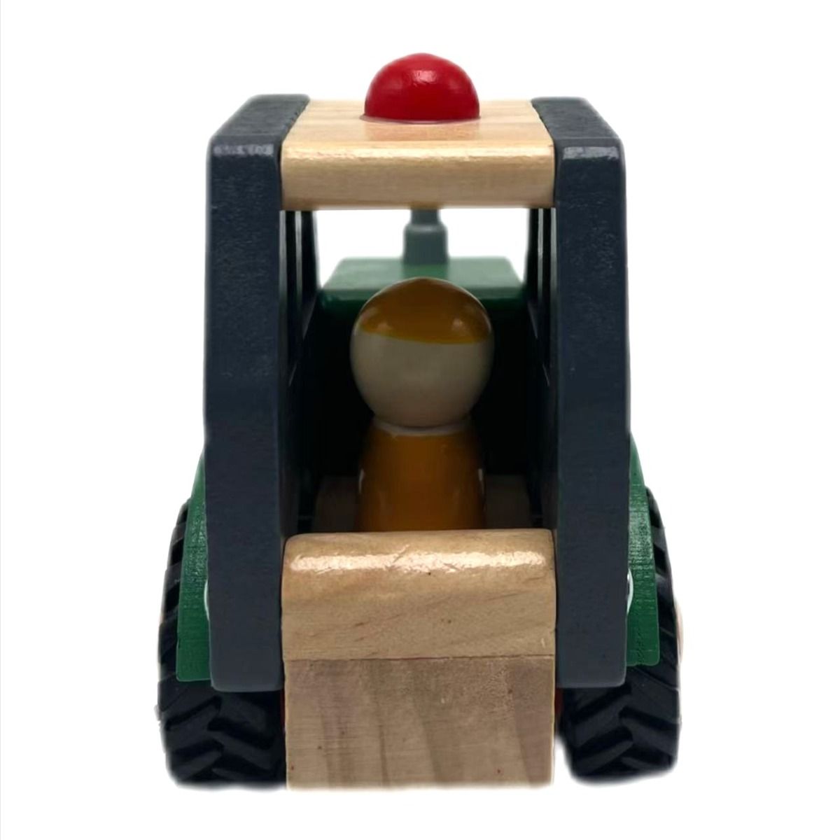 Toyslink Wooden Wheelie Vehicle Green Tractor