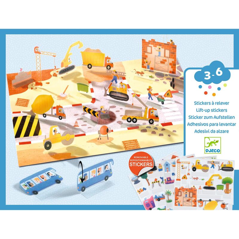 Vehicles 80 pc Lift-Up Stickers