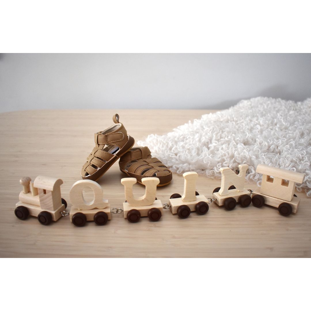 Wooden Name Train | Letter Q
