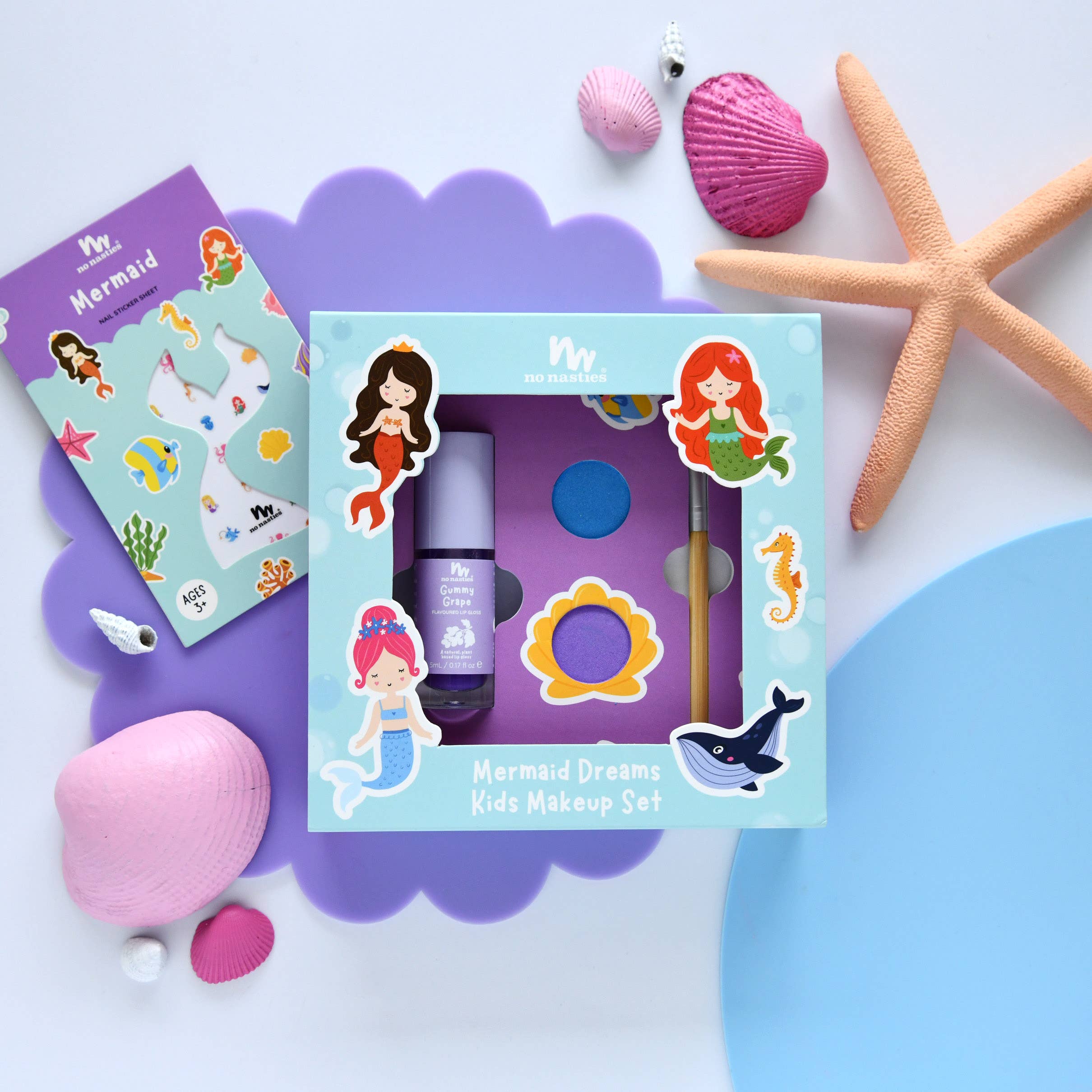 no nasties kids | Mermaid Dreams Natural Kids Makeup Gift Set