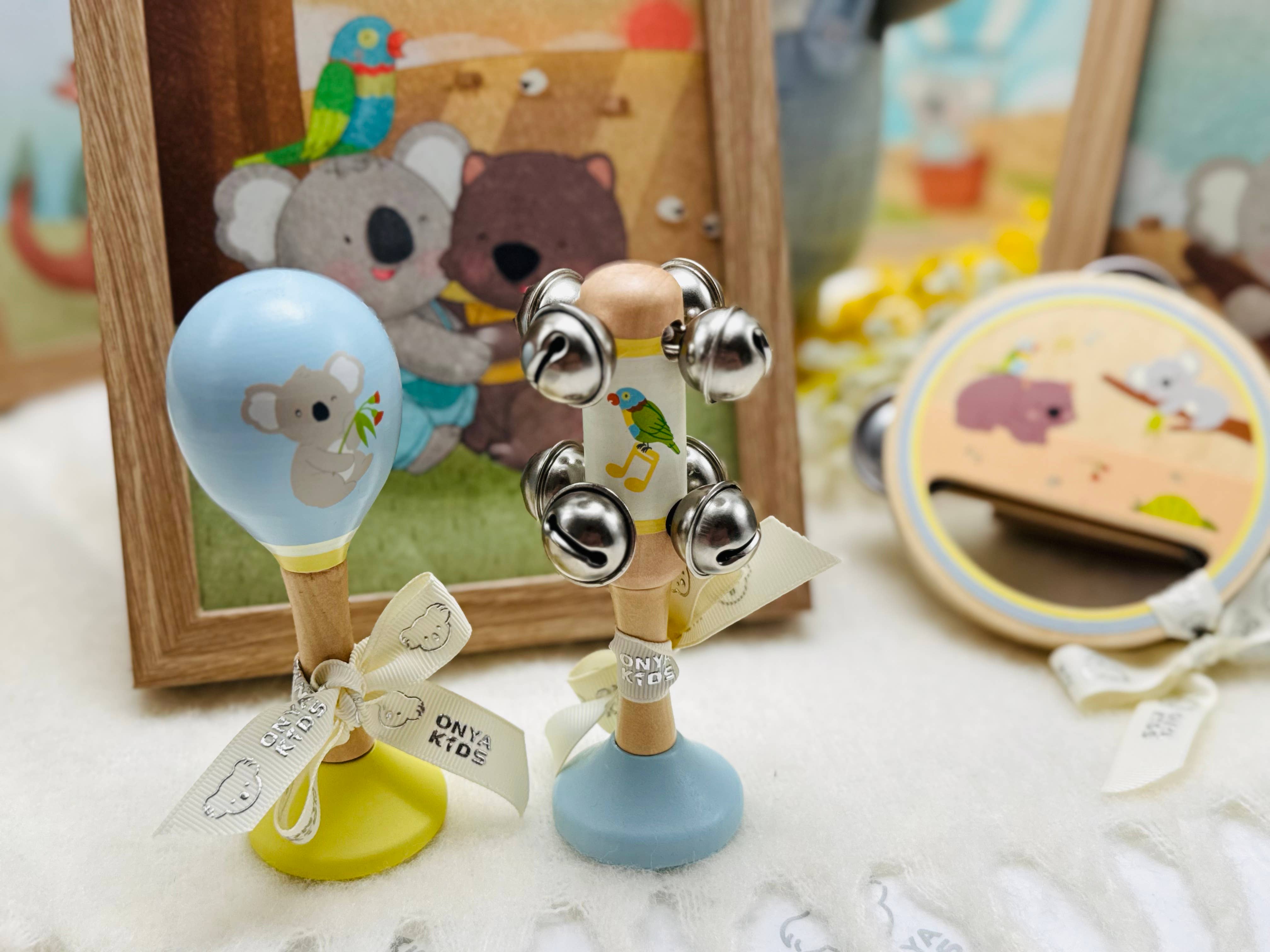 ToysLink | KoKo's Music Adventure Wooden Music 3pcs Set | Koala & Rainbow