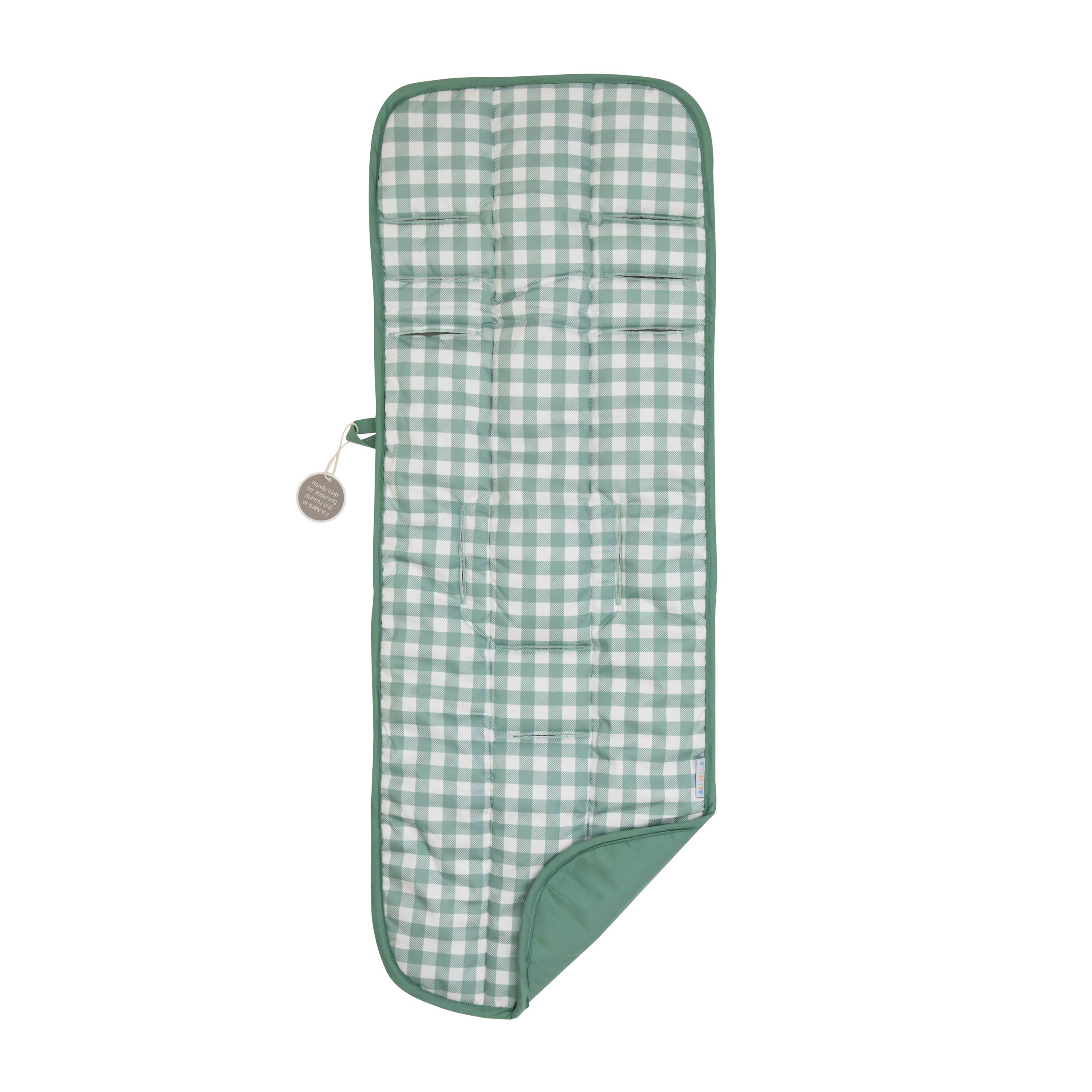 All4Ella | Universal Pram Liner | Gingham Sage