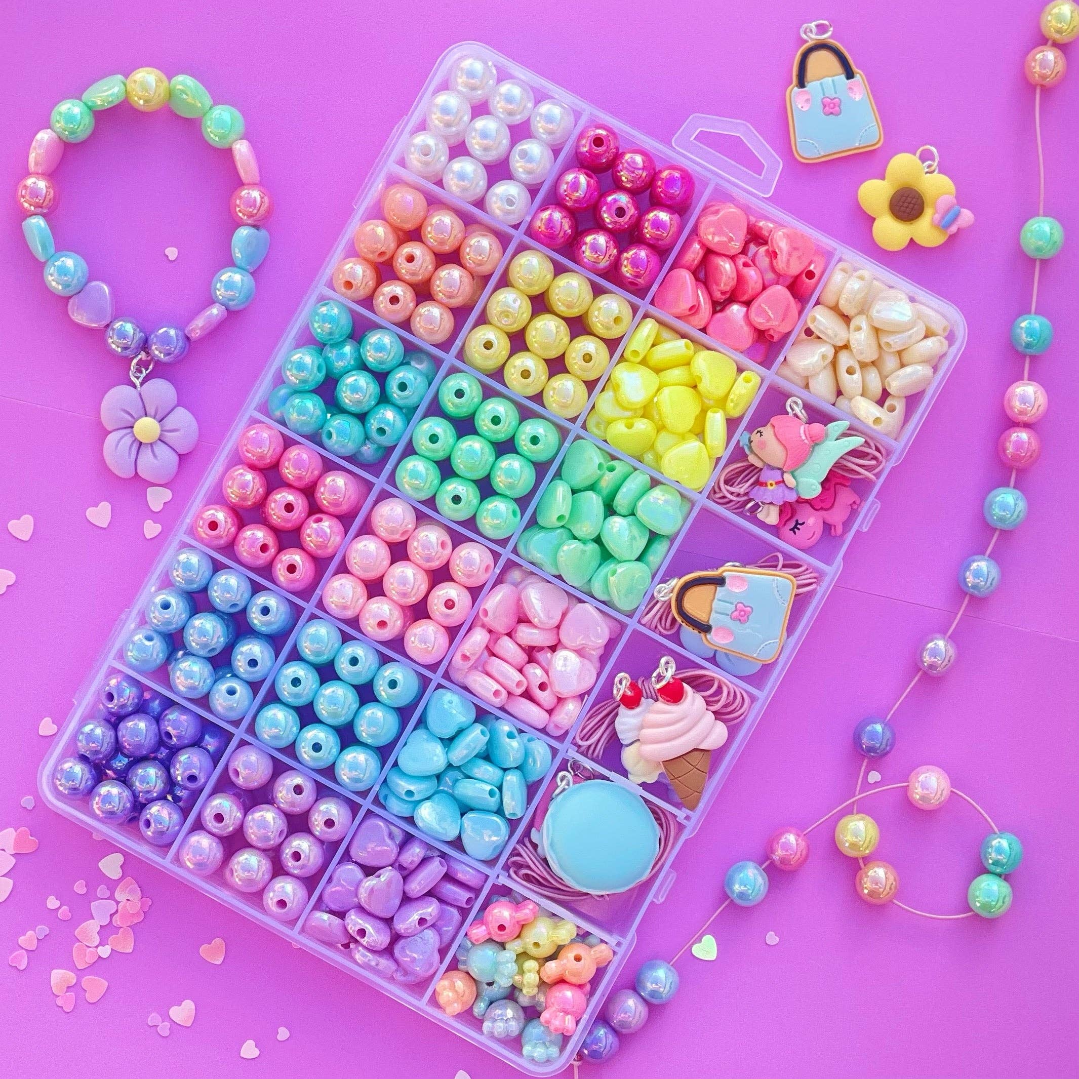 Sweet As Sugar Jewellery - Jewellery Making Kit Large Pastel Pallet