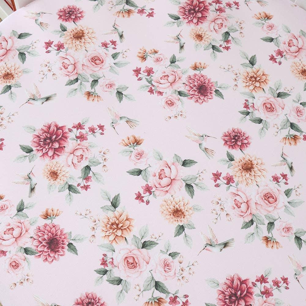 Snuggle Hunny - Birds & Blooms Organic Fitted Cot Sheet