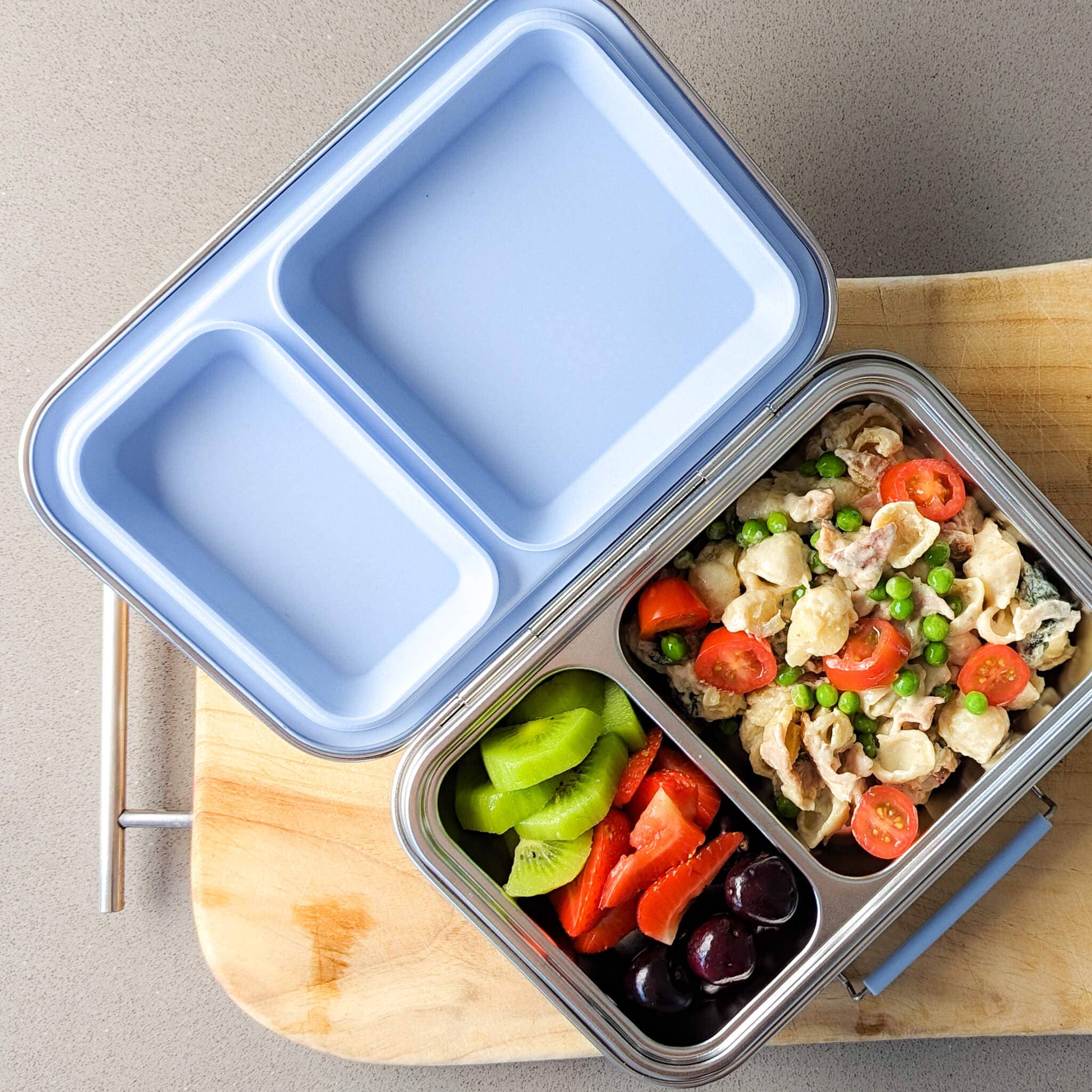 Ecococoon | Bento Box 2 - Stainless Steel - Leak Proof | Grape