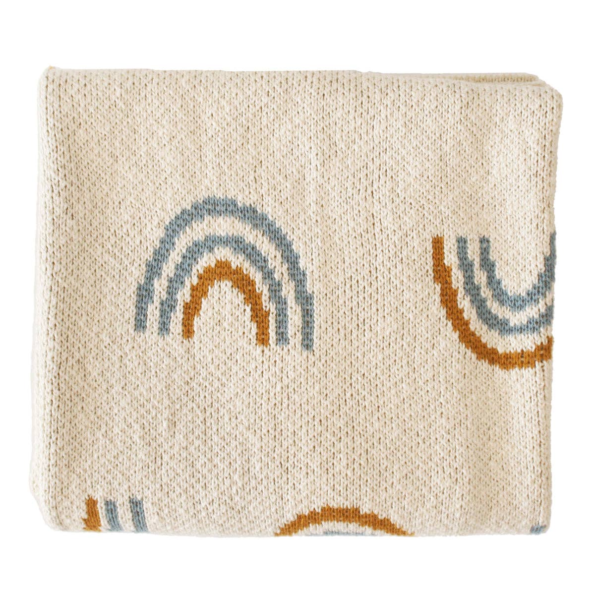 Alimrose - Rainbow Baby Blanket Blue