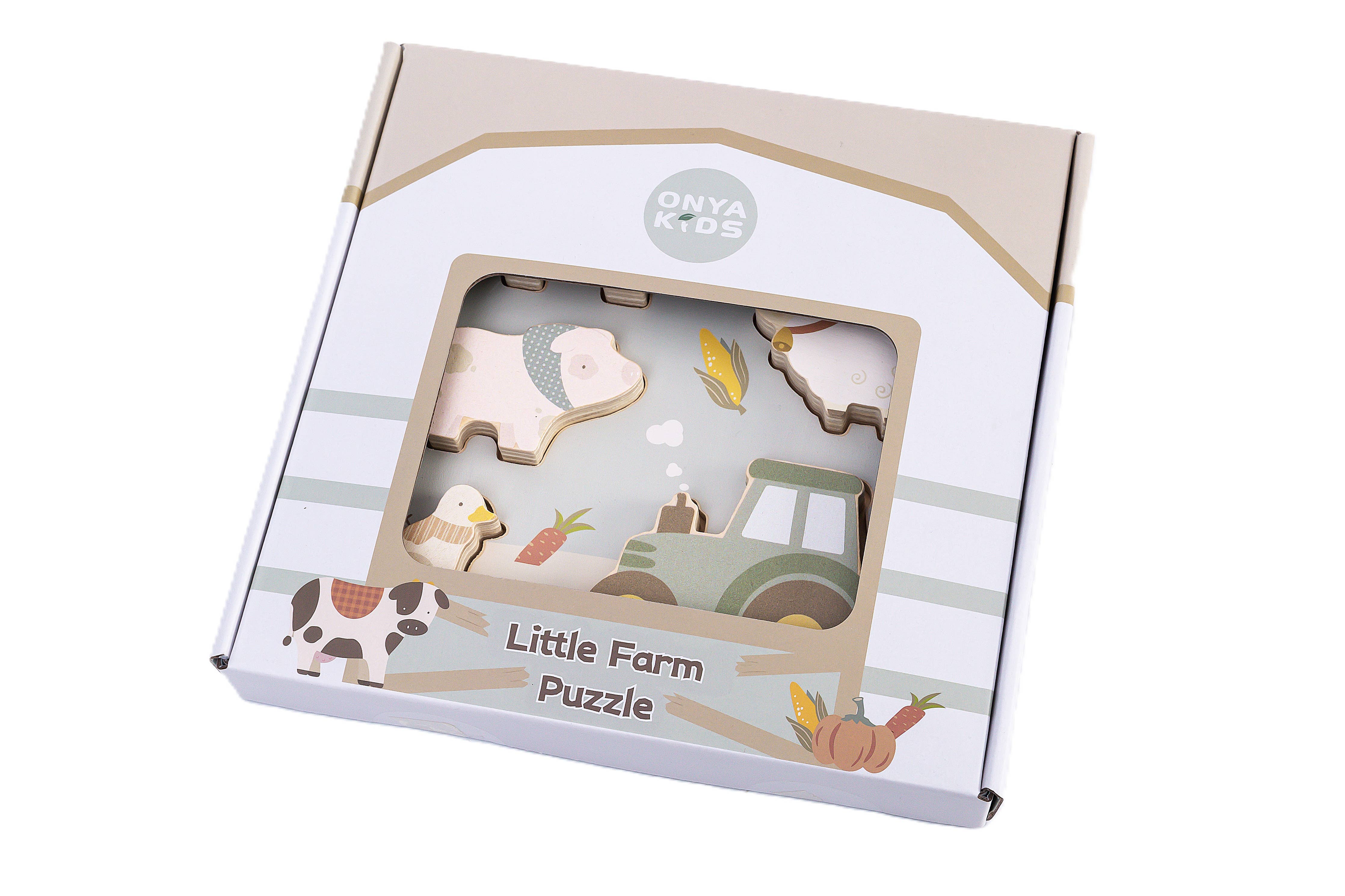 ToysLink - Onya Kids Wooden Farm Puzzle