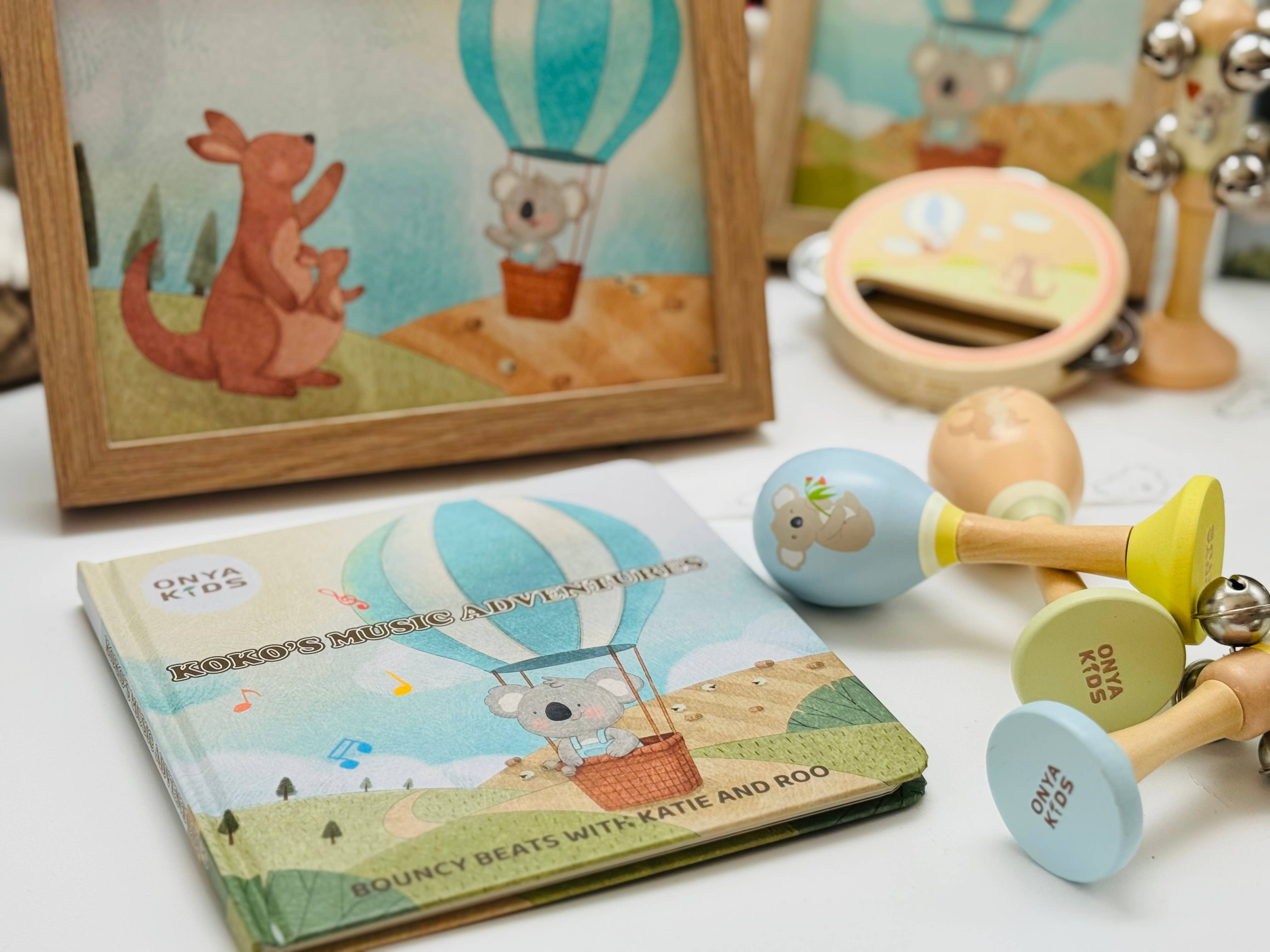 ToysLink KoKo's Music Adventure Wooden Music 2 pcs Set | Kangaroo