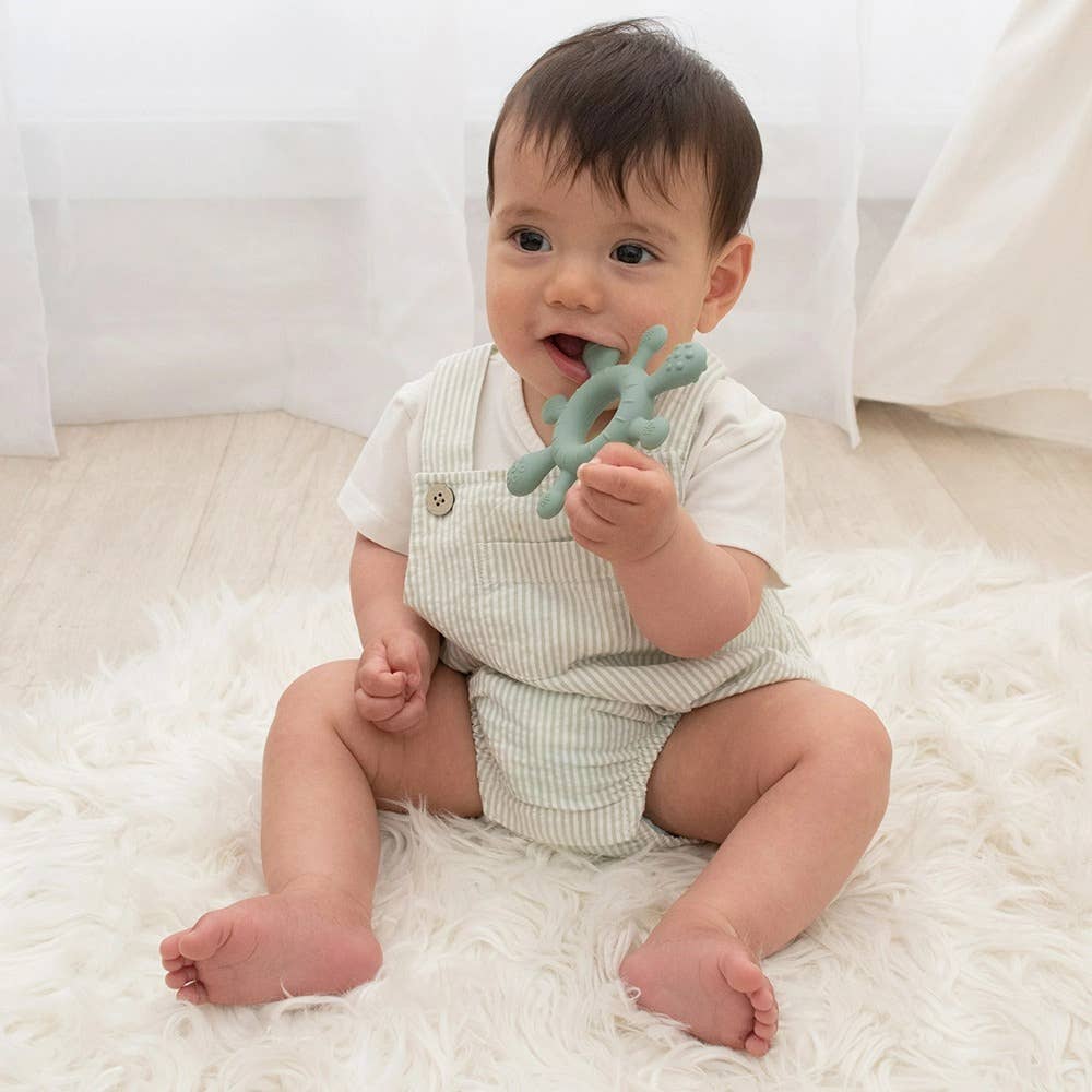 Living Textiles Silicone Splash Teether | Sage