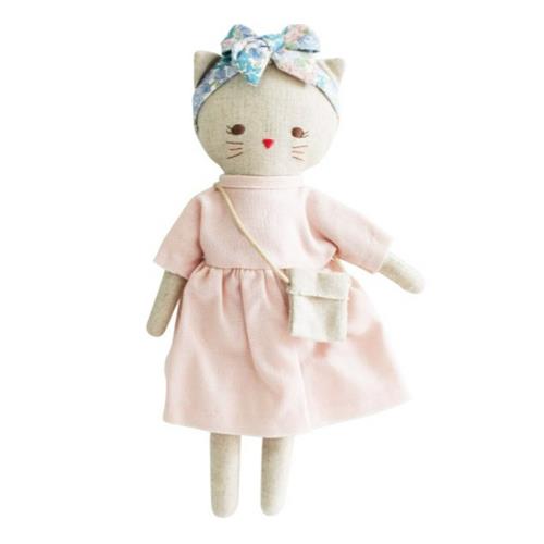 Alimrose Mini Lilly Kitty Pink Linen