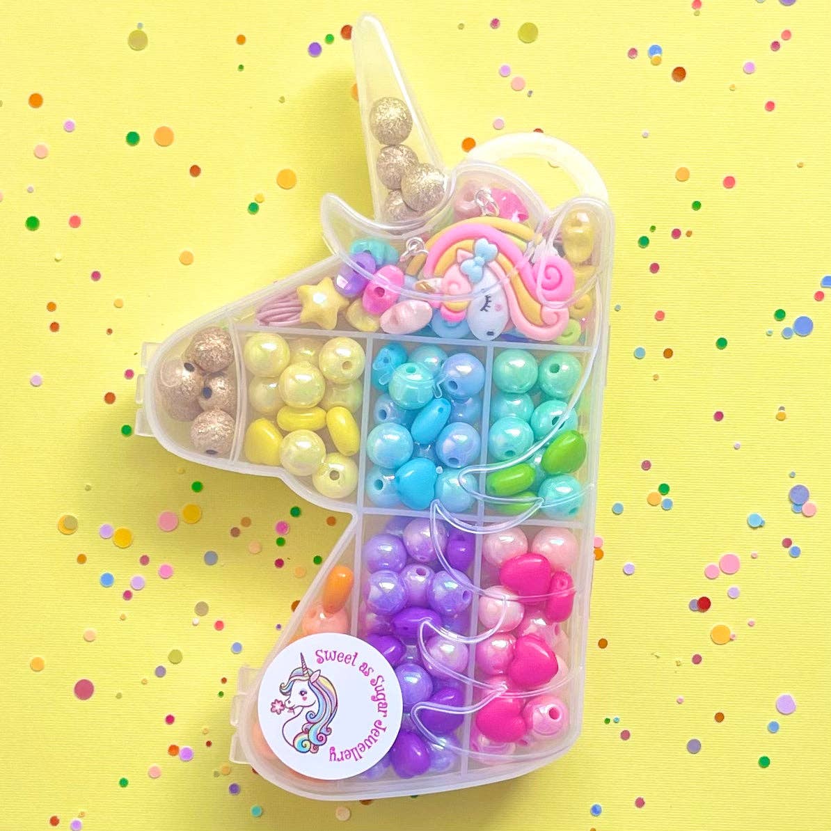 Sweet As Sugar Jewellery - Jewellery Making Kit Unicorn Shape