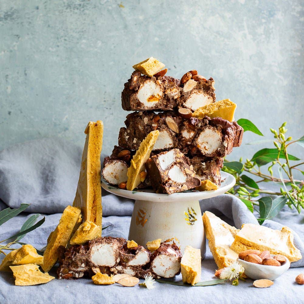 Pebbly Path Rocky Road - Honeycomb Highway Rocky Road: 100 grams