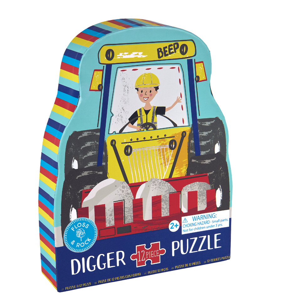 Floss & Rock Shaped Jigsaw Puzzle | Construction 12 Pc