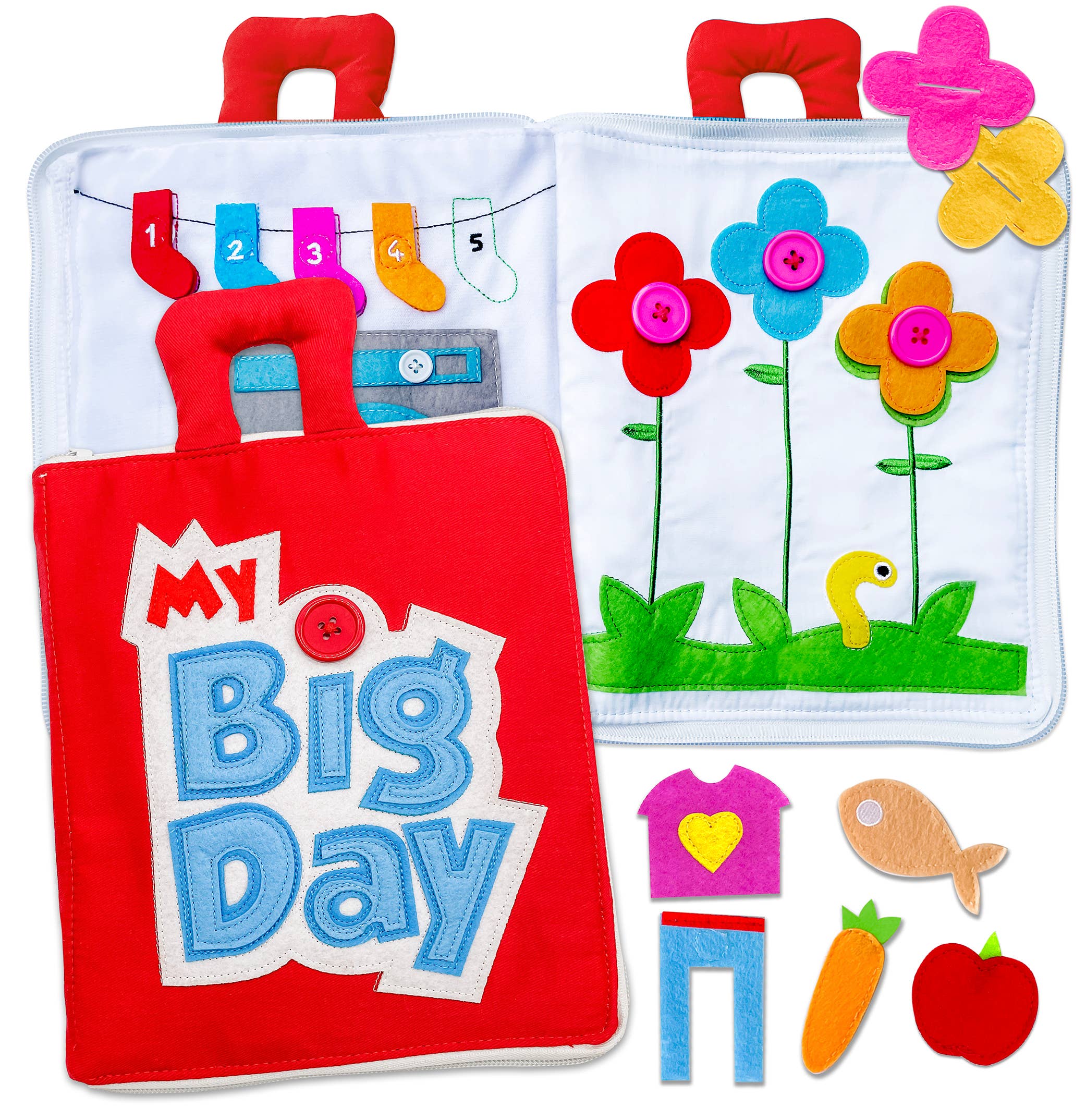 Fabric Activity Book - My Big Day: Red Cover