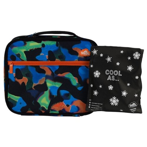 Spencil Big Cooler Lunch Bag + Chill Pack Virtual Camo