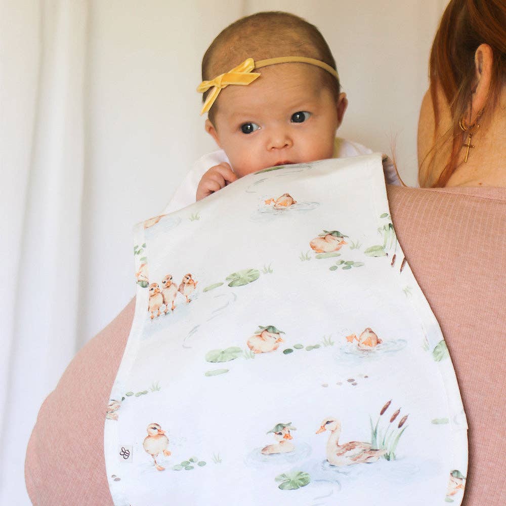 Snuggle Hunny - Duck Pond Organic Cotton Burp Cloth