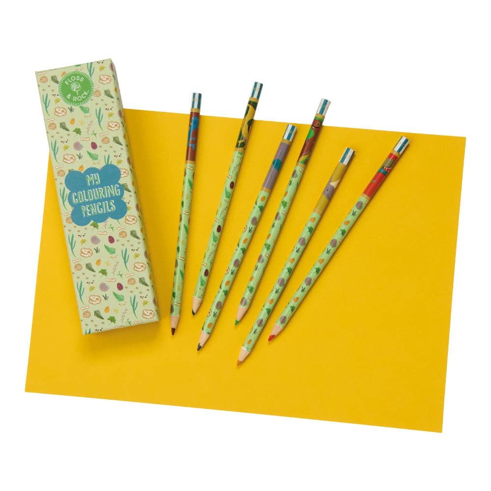 Floss & Rock My Colouring Pencils | Dinosaur