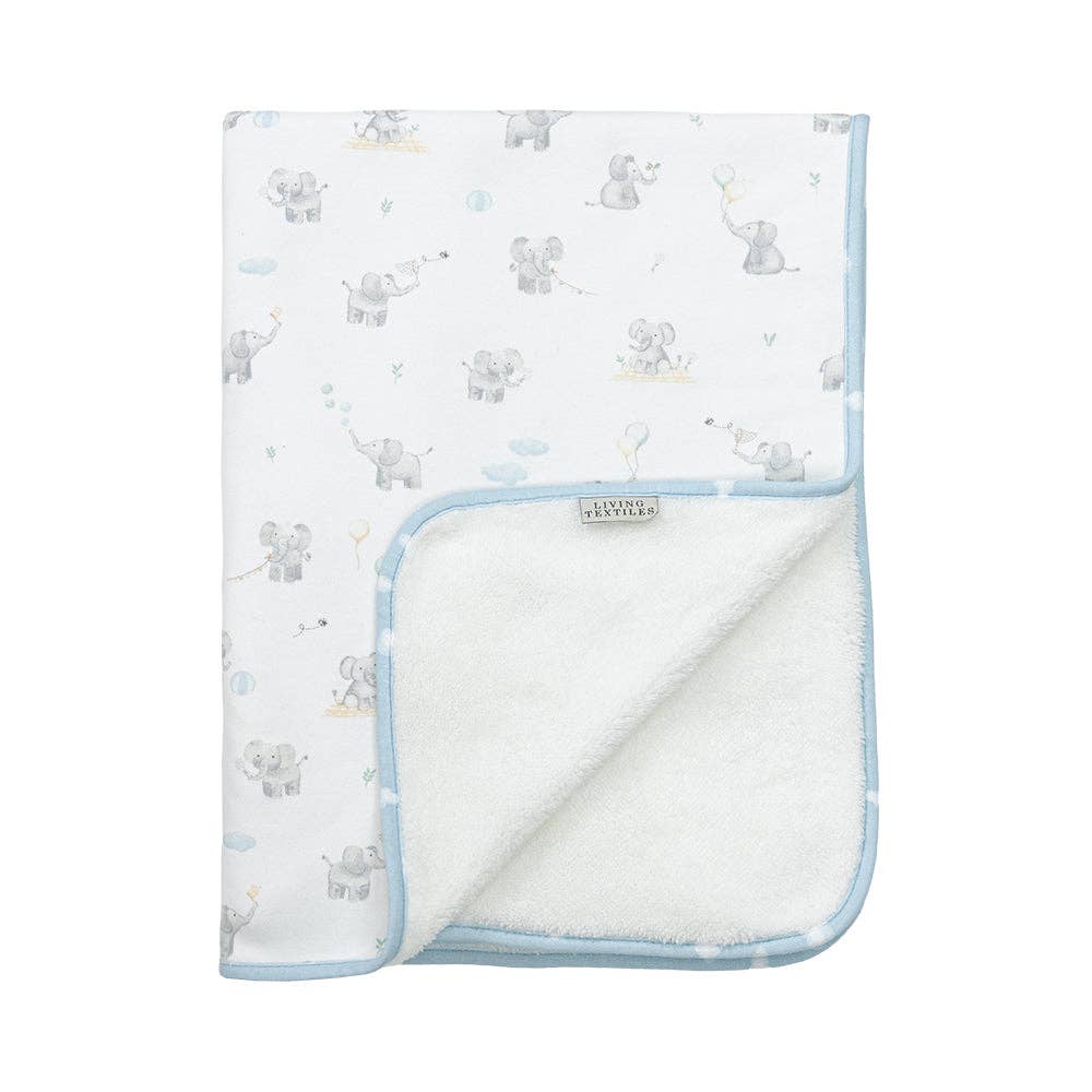 Living Textiles - Sherpa Blanket - Elephant Playtime