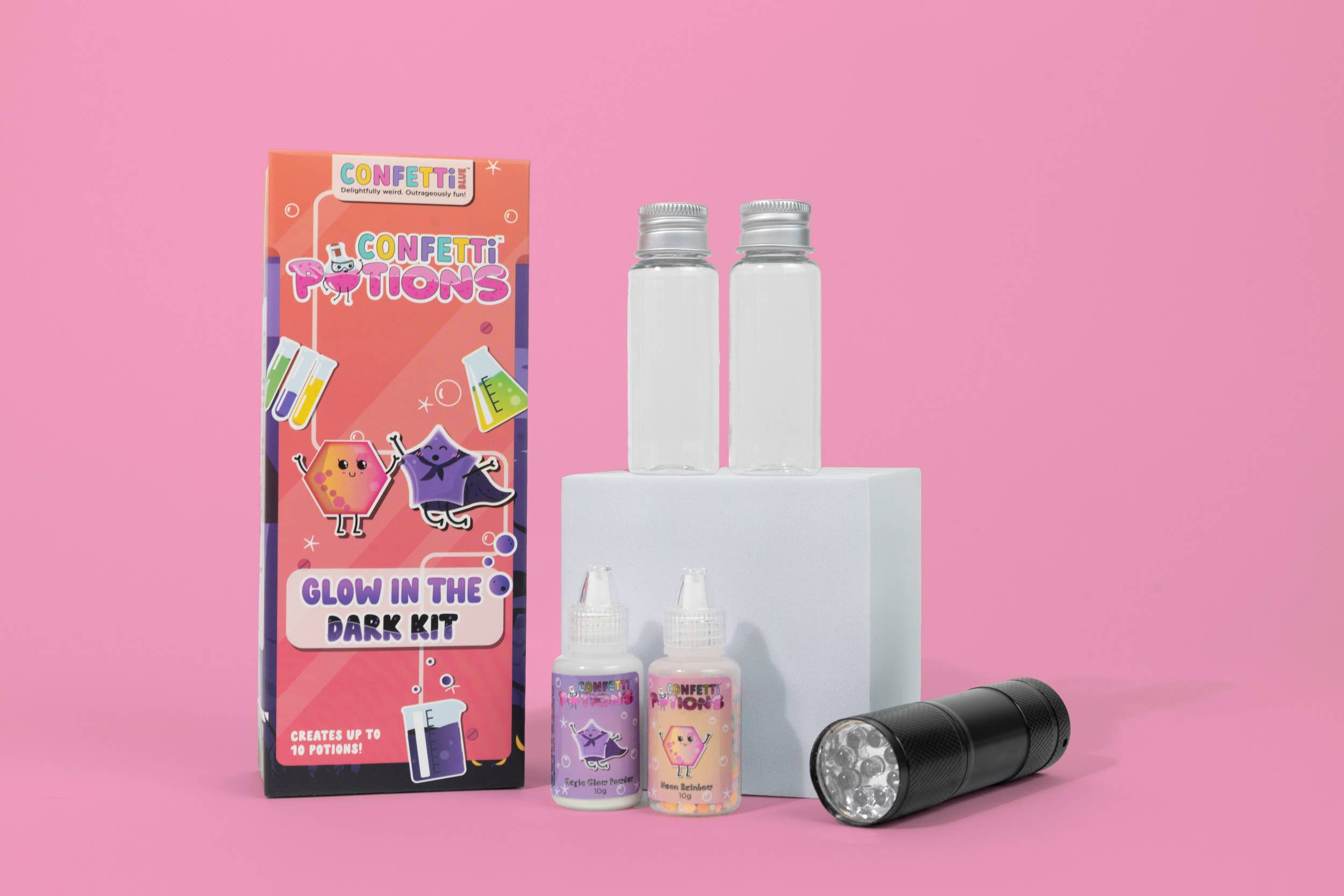 Confetti Blue - Glow in the Dark Mini Potion Kit