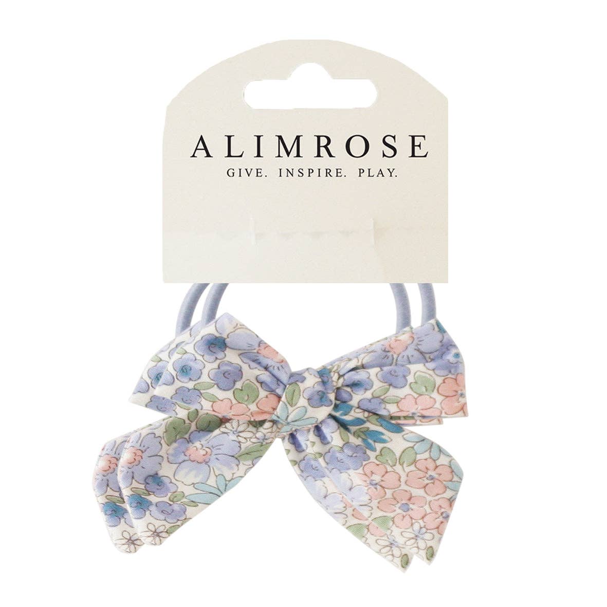 Alimrose Bow Hair Tie Set Liberty Blue